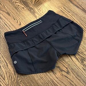 Lululemon Black Linerless Shorts 2.5”